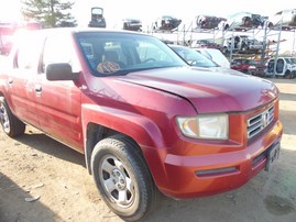 2006 HONDA RIDGELINE RT BURGUNDY 3.5L AT 4WD A18909